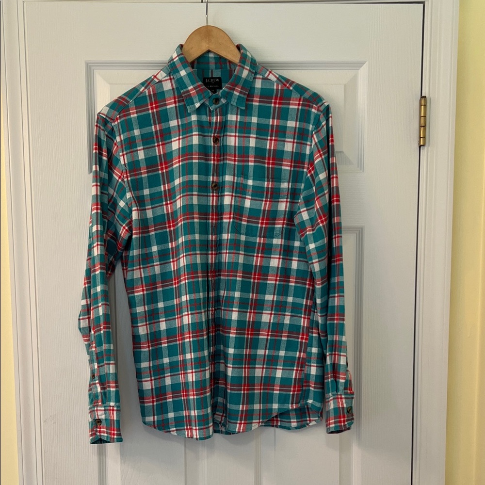 J. Crew Women’s Flannel Plaid Button-Down Shirt